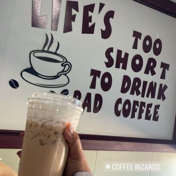 Coffee Wizards - Oat milk shaken espresso with cold foam - Coffee & Tea Near Me - Post, Texas