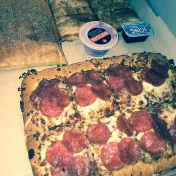 Pizza Hut - Pizza, breadsticks, and cinnamon sticks all for under $12 bucks, and that's w/ tax. Plenty for 2 people...maybe 3. - Pizza Near Me - Sun City Center, Florida