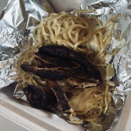 Blackened chicken Alfredo