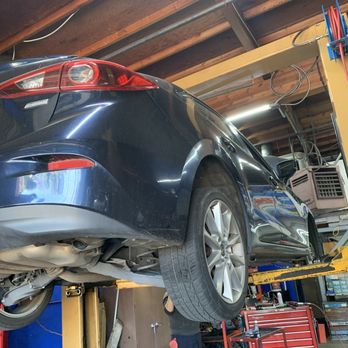 Winchester Transmissions & Auto Service - My car up on the rack! - Auto Repair Near Me - Campbell, California Winchester Transmissions & Auto Service - My car up on the rack! - Auto Repair Near Me - Campbell, California
