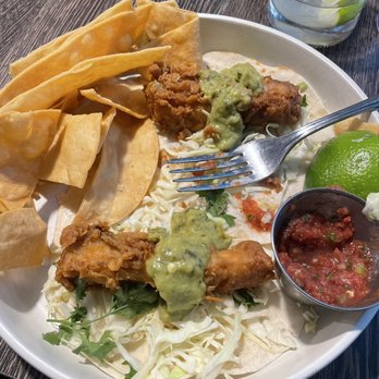 Bar Serra - Fish tacos were good but I have to say the salads looked really good. - Cocktail Bars Near Me - Tulsa, Oklahoma Bar Serra - Fish tacos were good but I have to say the salads looked really good. - Cocktail Bars Near Me - Tulsa, Oklahoma