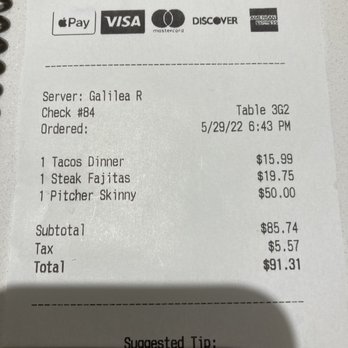 Mr Tequila - Price if a pitcher of skinny margs. - Mexican Near Me - Estero, Florida