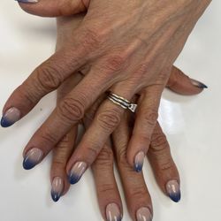 Perfect nails at perfection nails. Ombre & Almond!