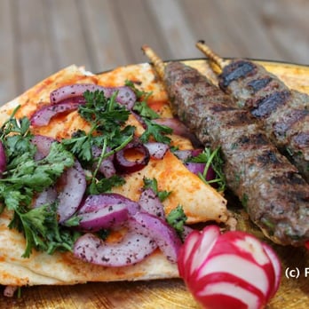 Fava Pot Truck - Kofta Platter served with Pita Pizza - Food Trucks Near Me Fava Pot Truck - Kofta Platter served with Pita Pizza - Food Trucks Near Me