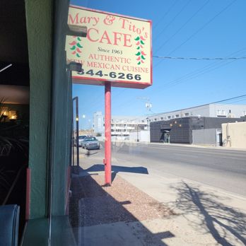 Mary & Tito's - The front of 4th Street took the picture from inside the restaurant. - New Mexican Cuisine Near Me - Albuquerque, New Mexico