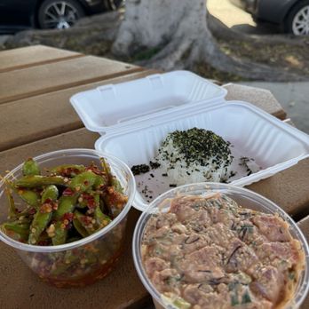 Jus' Poke - Spicy edamame, spicy mayo salmon - Hawaiian Near Me - Redondo Beach, California Jus' Poke - Spicy edamame, spicy mayo salmon - Hawaiian Near Me - Redondo Beach, California