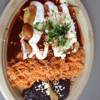 Serg's Mexican Kitchen - Chicken Enchilada $10.95 - Food Trucks Near Me - Honolulu, Hawaii
