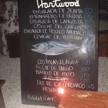 Hartwood - Daily menu - Mexican Near Me - Tulum, ROO