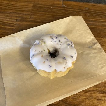 Castle Coffee - Blueberry lavender, vegan and gluten free cake or donut delicious - Coffee & Tea Near Me - Albuquerque, New Mexico