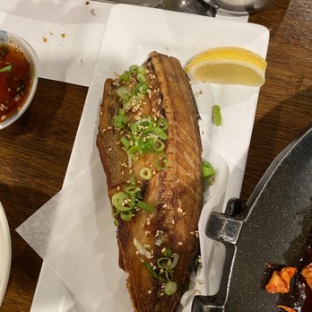 Modoo Restaurant - 1/2 Grilled mackerel - Korean Near Me - Lynnwood, Washington Modoo Restaurant - 1/2 Grilled mackerel - Korean Near Me - Lynnwood, Washington