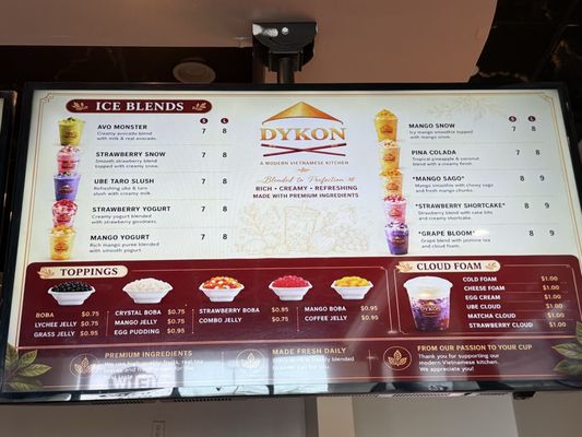 Menu photo 4 Dykon Stony Brook, NY