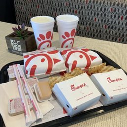 Chick-fil-A Chicken Sandwiches + Waffle Potato Fries + Chick-fil-A Lemonade Chick-fil-A Chicken Sandwiches + Waffle Potato Fries + Chick-fil-A Lemonade