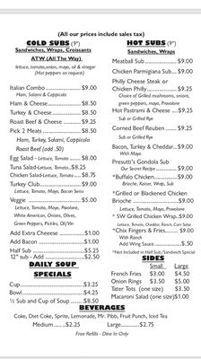Menu photo 2 Presutti's Italian Subs Fort Pierce, FL Menu photo 2 Presutti's Italian Subs Fort Pierce, FL