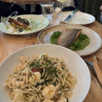 Oddfish - Spaghetti with uni butter and shrimp - Seafood Near Me - Vancouver, British Columbia