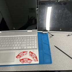 Before and after ho laptop screen