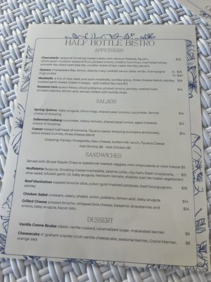 Menu photo 4 Half Bottle Bistro Bloomington, IN
