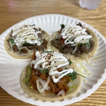 K-Mex HI - 3 tacos, carne asada, spicy pork bulgogi, mojo chicken - New Mexican Cuisine Near Me - Honolulu, Hawaii