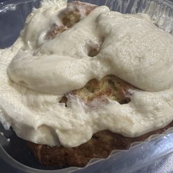 Espresso Yourself Too - Banana chocolate chip scone hot out of the oven with whipped butter frosting! To DIE FOR!