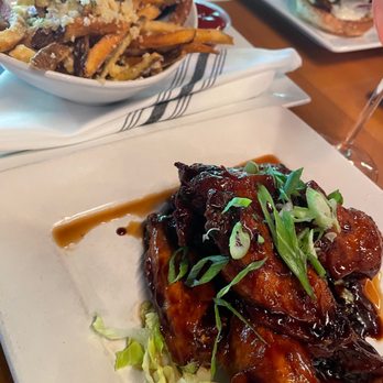 Lower Mills Tavern - LMT Wings agrodolce sauce $14 for 8 - Cocktail Bars Near Me - Boston, Massachusetts Lower Mills Tavern - LMT Wings agrodolce sauce $14 for 8 - Cocktail Bars Near Me - Boston, Massachusetts