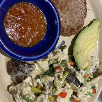Snooze, an A.M. Eatery - Egg white scramble with Turkey sausage - Breakfast & Brunch Near Me - Austin, Texas