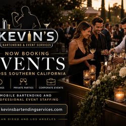 Kevin's Bartending Services - Kevin's Bartending & Event Services is open and available for weddings, private events