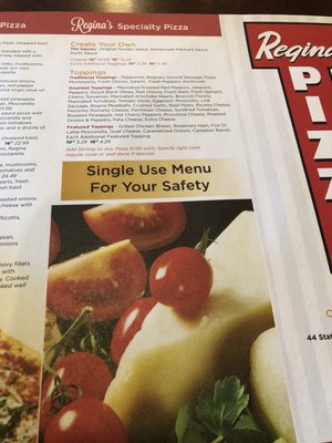 Menu photo 3 Regina Pizza Medford, MA Menu photo 3 Regina Pizza Medford, MA