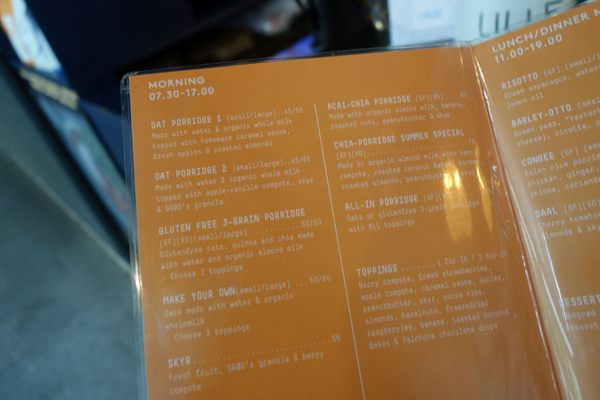 Menu photo 5 Grød Copenhagen, 84 Menu photo 5 Grød Copenhagen, 84