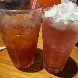 Iced Tea and Strawberry Daiquiri (Virgin)