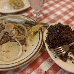 Rincon Criollo - Steak with onion and Moro. Soooooo good.