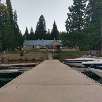 Plumas Pines Resort - A view of the restaurant from the dock - Resorts Near Me - Canyondam, California Plumas Pines Resort - A view of the restaurant from the dock - Resorts Near Me - Canyondam, California