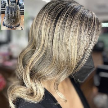 Lived In Salon - Before and After. Hair transformation by Angel - Hair Stylists Near Me Lived In Salon - Before and After. Hair transformation by Angel - Hair Stylists Near Me