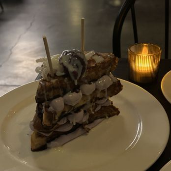 Barrel & Bacon - Ube French toast - Cocktail Bars Near Me - Seattle, Washington Barrel & Bacon - Ube French toast - Cocktail Bars Near Me - Seattle, Washington