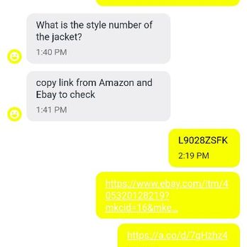 Jamin Leather - Conversation on the chat option. Took a few days just to get the info, and I never got the info I went in the chat to get! - Leather Goods Near Me - Myrtle Beach, South Carolina Jamin Leather - Conversation on the chat option. Took a few days just to get the info, and I never got the info I went in the chat to get! - Leather Goods Near Me - Myrtle Beach, South Carolina