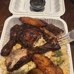 SpicyHill Caribbean Restaurant - Rasta Pasta with Jerk Chicken