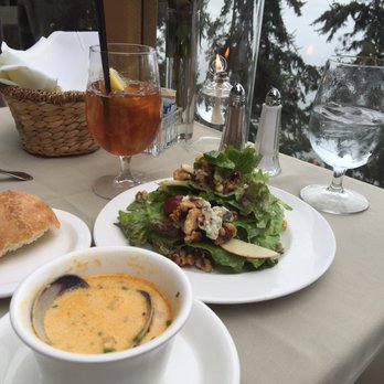 The Oyster Bar - Soup and salad were a great lunch (paired w/some oysters of course) - Seafood Near Me - Bow, Washington