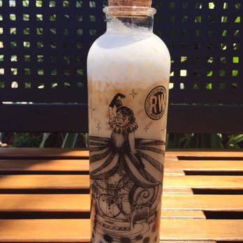 Roasting Water - Almond green milk tea with sea salt foam and boba. - Bubble Tea Near Me - Long Beach, California Roasting Water - Almond green milk tea with sea salt foam and boba. - Bubble Tea Near Me - Long Beach, California