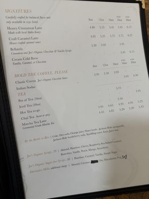 Menu photo 1 Twin Beans Coffee Company Twin Falls, ID