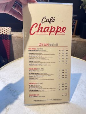 Menu photo 1 Café Chappe Paris, 75 Menu photo 1 Café Chappe Paris, 75