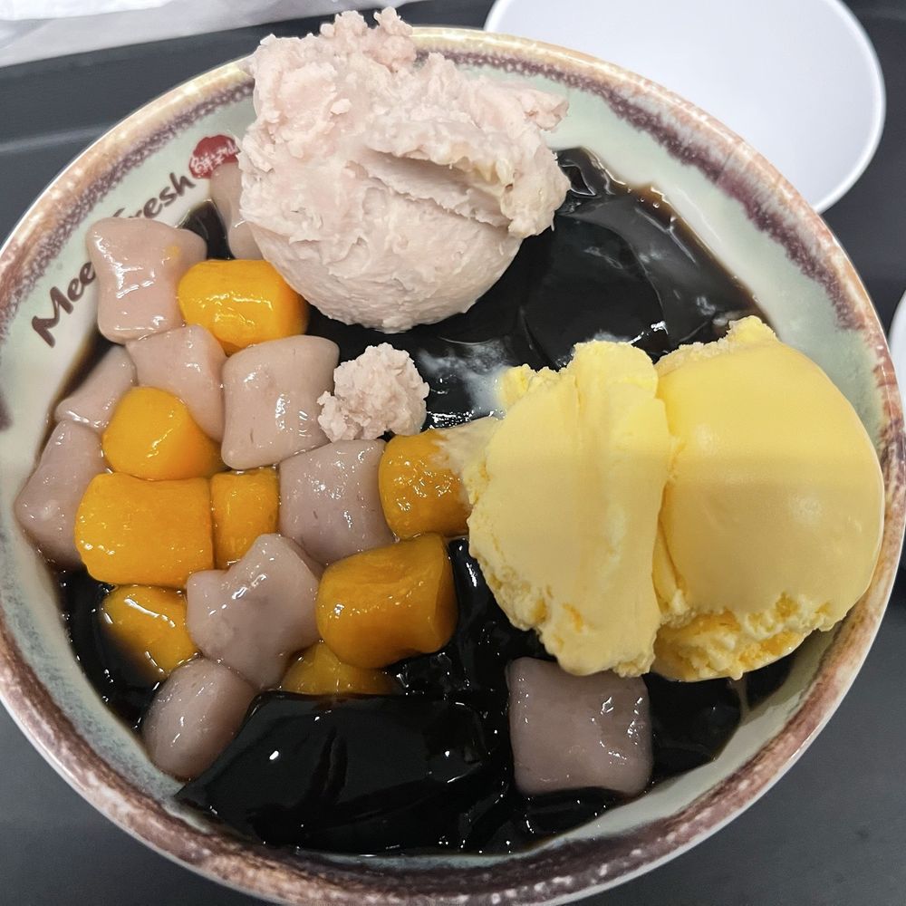 Meet Fresh - Double scoop signature grass jelly $12.50 - Desserts Near Me - Bayside, New York Meet Fresh - Double scoop signature grass jelly $12.50 - Desserts Near Me - Bayside, New York