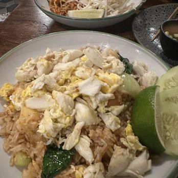 Kin Long Beach - Colossal Crab Meat Fried Rice Colossal Crab Meat Fried Rice Spicy Pad Thai - Thai Near Me - Long Beach, California