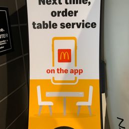 Table service, that's new! Table service, that's new!