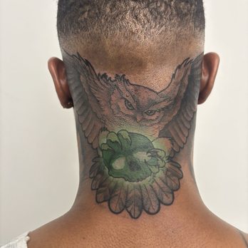 Forever Ink Society - Owl + Skull Piece - Tattoo Near Me Forever Ink Society - Owl + Skull Piece - Tattoo Near Me
