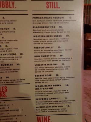 Menu photo 6 L&L Libations Bellingham, WA