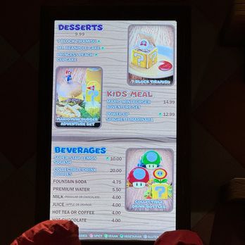 Toadstool Cafe - Menu board - Cafes Near Me - Universal City, California Toadstool Cafe - Menu board - Cafes Near Me - Universal City, California
