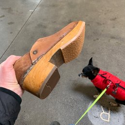 Mom's 1973 clogs. Mom's 1973 clogs.