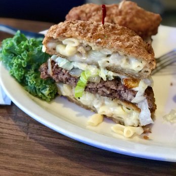Anchor Bar - Best Mac & Cheese burger EVER!!! - Chicken Wings Near Me - San Antonio, Texas