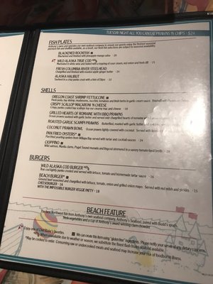Menu photo 5 Anthony's Beach Cafe Edmonds, WA