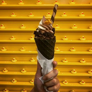 The Pond - Banana and chocolate - Ice Cream & Frozen Yogurt Near Me - Arcadia, California The Pond - Banana and chocolate - Ice Cream & Frozen Yogurt Near Me - Arcadia, California
