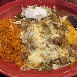 Enchiladas Verdes- delicious chunks of chili verdes