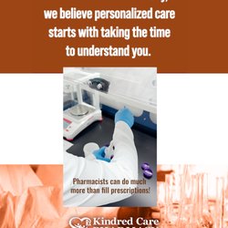 Kindred Care Pharmacy - Pharmacists can do much more than fill prescriptions!
@kindredcare
www.kindredcarepharmacy.com